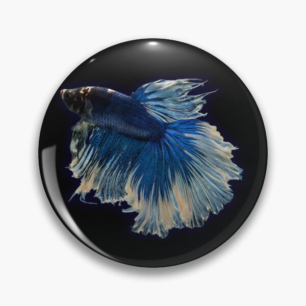 Item preview, Royal Blue Betta Fish | Vintage Aquatic Artwork Design designed and sold by Otaku Style.