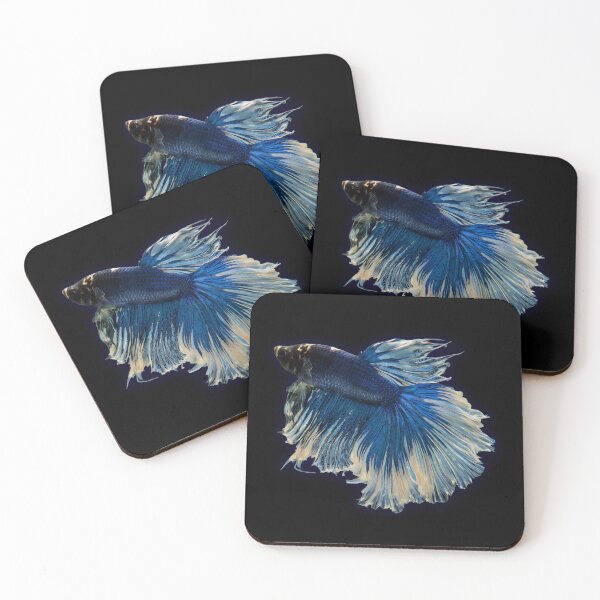 Item preview, Royal Blue Betta Fish | Vintage Aquatic Artwork Design designed and sold by Otaku Style.