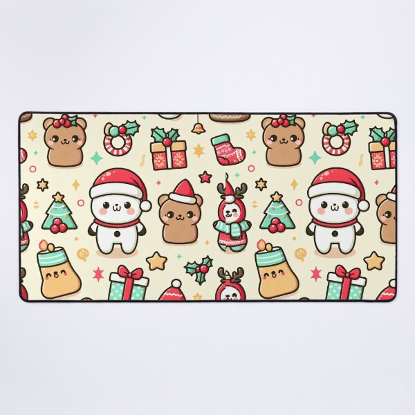 Item preview, Kawaii Christmas Pattern - Cute Holiday Bears, Gifts and Festive Icons designed and sold by Fragy72.