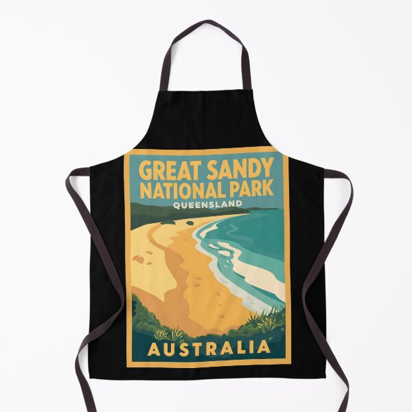 Item preview, A Vintage Illustration of Great Sandy National Park - Australia designed and sold by GoodOldVintage.