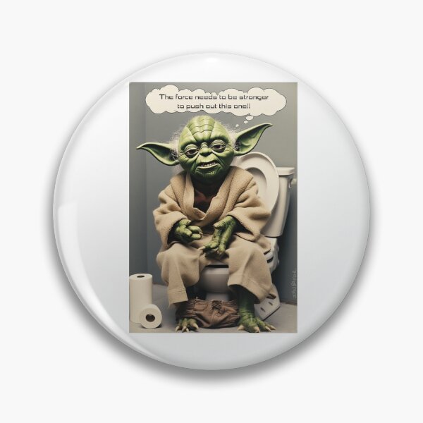 Item preview, Yoda on the Toilet parody tribute! designed and sold by IanBakerToons.