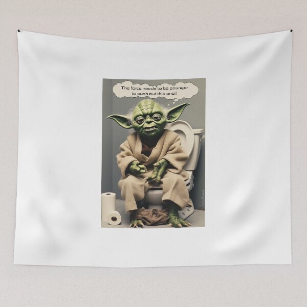 Item preview, Yoda on the Toilet parody tribute! designed and sold by IanBakerToons.