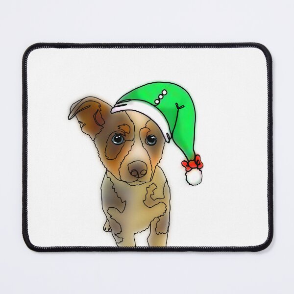Item preview, Cute Puppy Wearing Christmas Elf Hat - animalzinhats designed and sold by Ashley’sAnimalz.