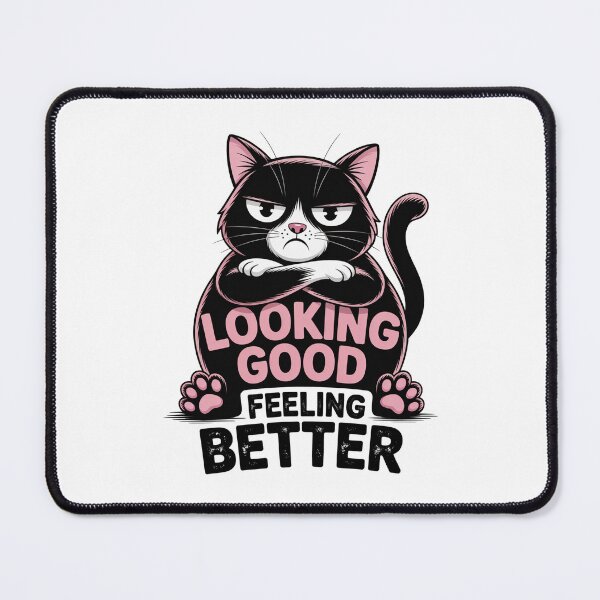 Item preview, Grumpy Cat Funny Looking Good Feeling Better designed and sold by MonkiFlipp.