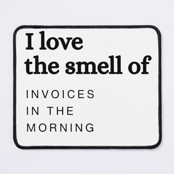 Item preview, Funny Accounting Shirt – I Love the Smell of Invoices in the Morning – Bookkeeping & Finance Humor Tee, mug designed and sold by BrewtifulMugs.