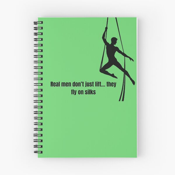 Item preview, Green - Real Men Fly on Silks – Aerial Sports Quote designed and sold by InnerFlow.