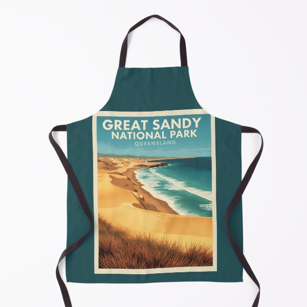 Item preview, A Vintage Illustration of Great Sandy National Park - Australia designed and sold by GoodOldVintage.