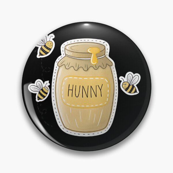 Item preview, Cute Cartoon Honey Jar  with Bees – Whimsical “Hunny” Design designed and sold by VividOrganica.