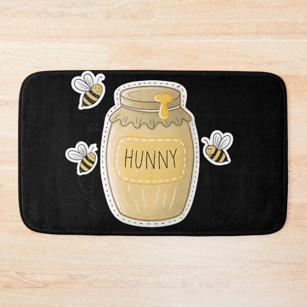 Item preview, Cute Cartoon Honey Jar  with Bees – Whimsical “Hunny” Design designed and sold by VividOrganica.