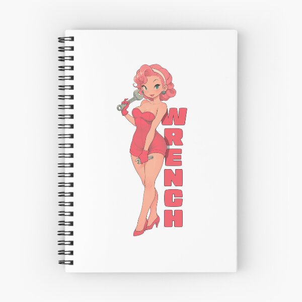 Item preview, Mechanic Betty Pinup Wrench anime cartoon girl designed and sold by blackdogshop.