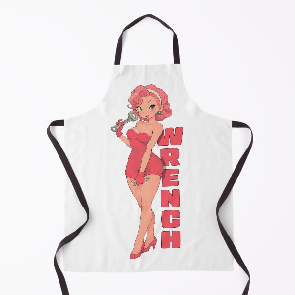 Item preview, Mechanic Betty Pinup Wrench anime cartoon girl designed and sold by blackdogshop.