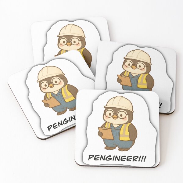 Item preview, Cute Penguin Engineer – Kawaii Construction Safety Design designed and sold by Pokah79.