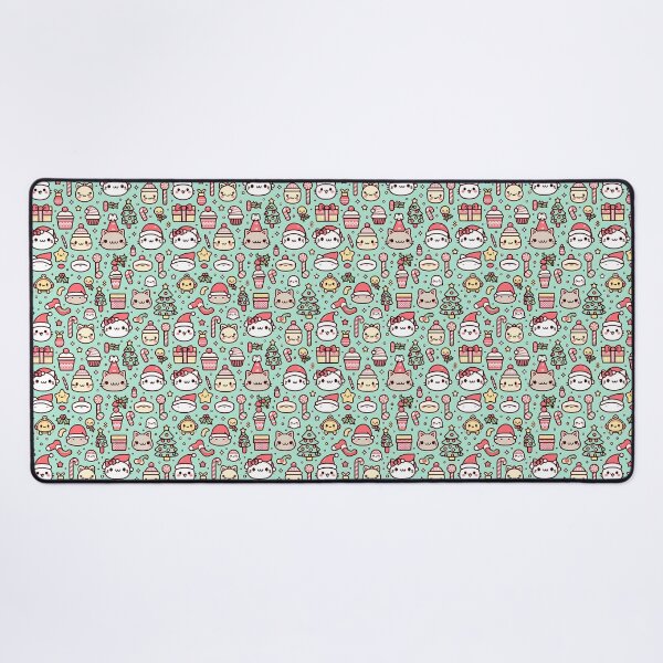 Item preview, Kawaii Christmas Cats Pattern - Cute Holiday Design with Gifts and Festive Icons designed and sold by Fragy72.