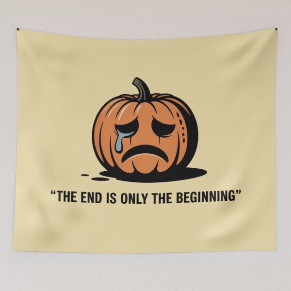 Item preview, Banksy Pumpkin - The End Is Only The Beginning designed and sold by 123ks.