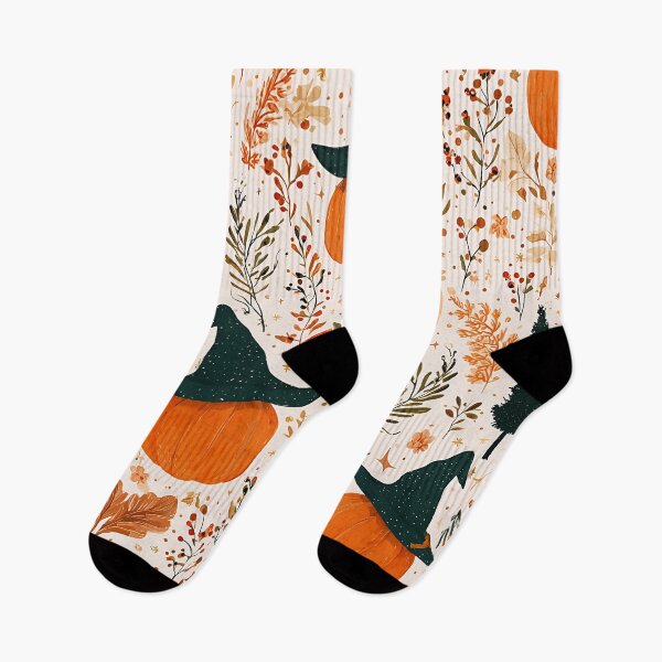 Item preview, Autumn Spells Woven in Pumpkin Glow - Fall Pattern designed and sold by Mission Ready.