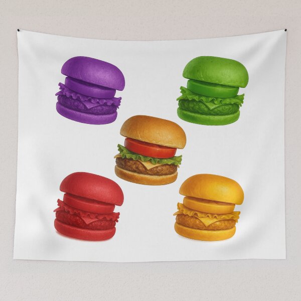 Item preview, Spongebob POOP / real Krabby Patties / color burgers  designed and sold by DibujandoPorfa.