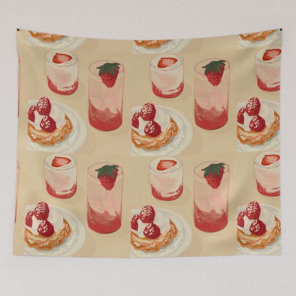 Item preview, Strawberry Party - Illustration designed and sold by Pilar Bidó.