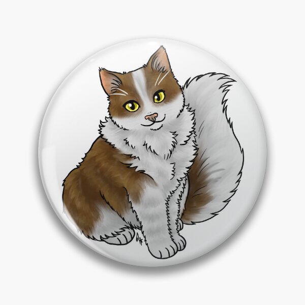 Item preview, Cat - Cherubim - Brown and White designed and sold by Jennifer Stolzer.
