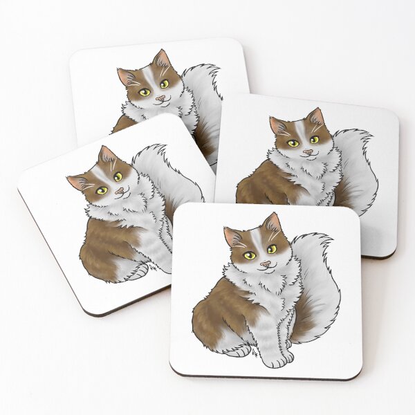 Artikelvorschau, Katze - Cherubim - Braun und Weiß entworfen und verkauft von Jennifer Stolzer.
