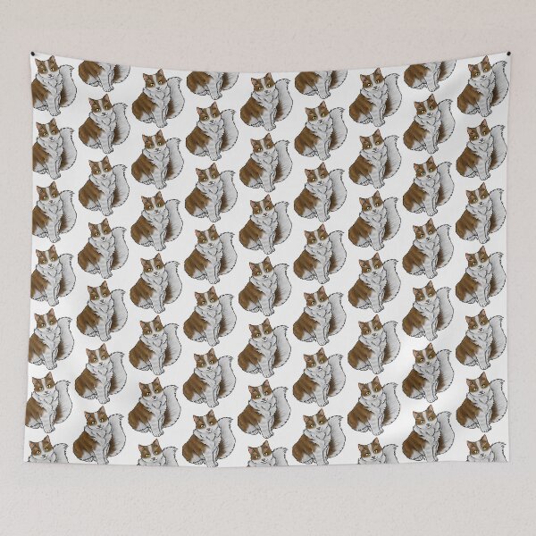 Item preview, Cat - Cherubim - Brown and White designed and sold by Jennifer Stolzer.