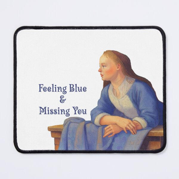 Item preview, Feeling BLUE and MISSING You, Woman on Balcony, After Gerrit Dou designed and sold by JoyfulWhimsy.