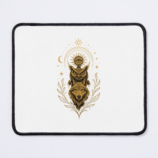 Item preview, Mystical eye with owl and wolf designed and sold by AKDeal.