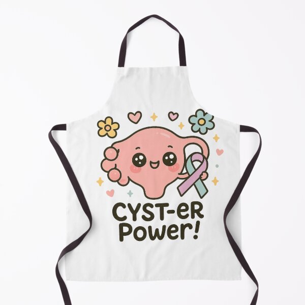 Item preview, Cyst-er Power - Cute PCOS Awareness Kawaii Ovary with Ribbon designed and sold by reflora1.