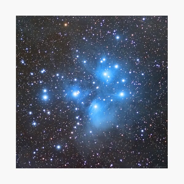 M45 - Pleiades (Seven Sisters) Photographic Print