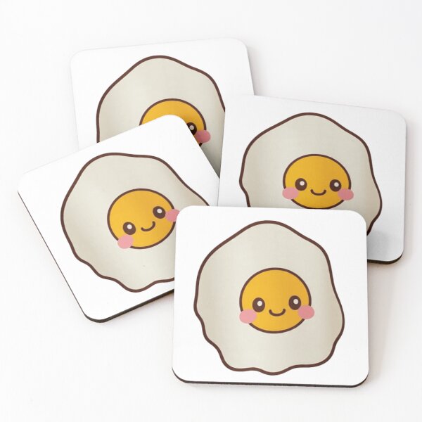 Item preview, Kawaii Egg Fry Smiles designed and sold by vvcreativedesigns.