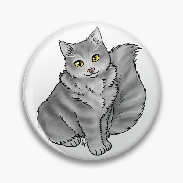 Item preview, Cat - Cherubim - Gray designed and sold by Jennifer Stolzer.