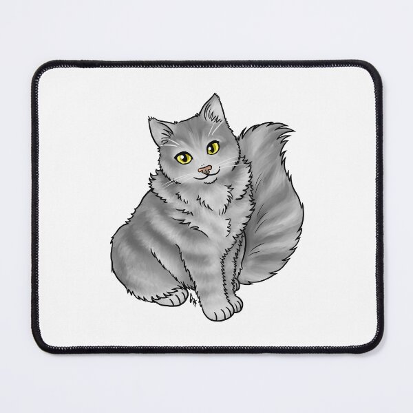 Item preview, Cat - Cherubim - Gray designed and sold by Jennifer Stolzer.