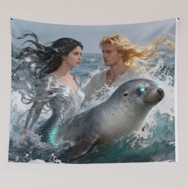 Item preview, Selkie Couple designed and sold by SoniaSarkali.