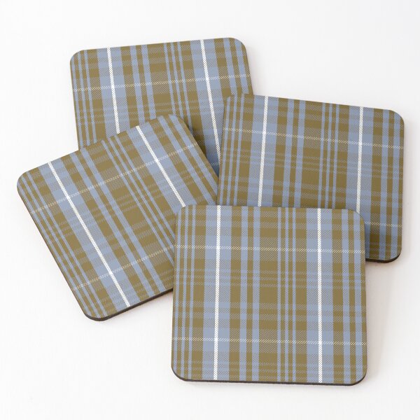 Item preview, Classic Twill Plaid Print - Slate Blue and Gilded Gold designed and sold by Daniel Bevis Design.