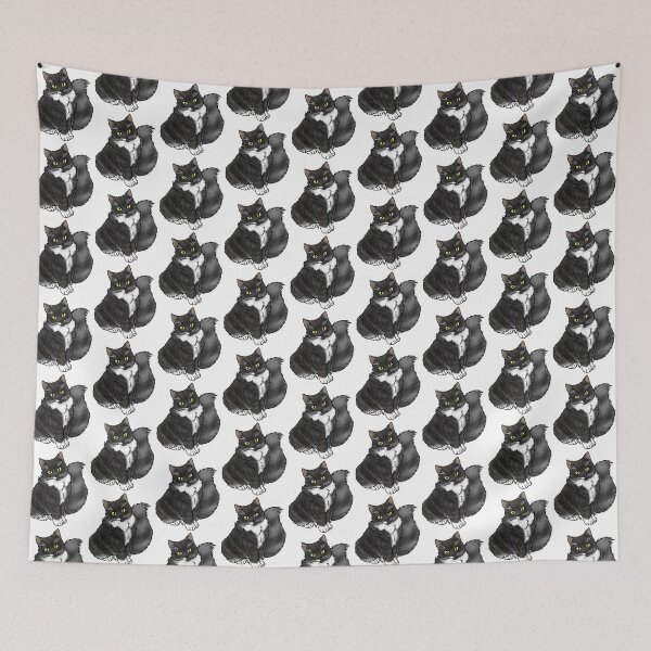 Item preview, Cat - Cherubim - Tuxedo designed and sold by Jennifer Stolzer.