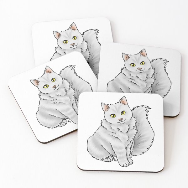 Artikelvorschau, Katze - Cherubim - Weiß entworfen und verkauft von Jennifer Stolzer.