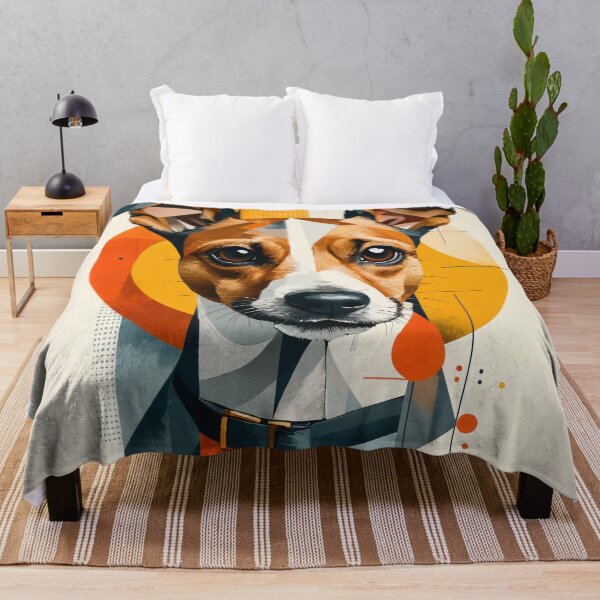 Item preview, Modern Dog Art: "Best Friend" Watercolor Portrait for Home Decor & Apparel designed and sold by Stan Art Store.