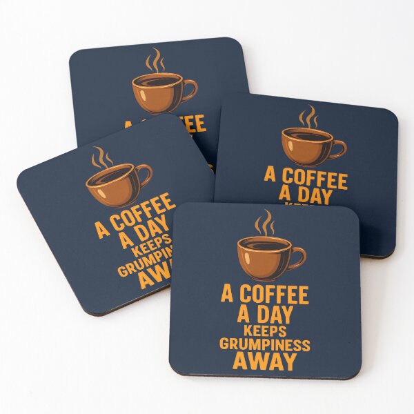 Item preview, A Coffee a Day Keeps Grumpiness Away  designed and sold by DemureArtsy.