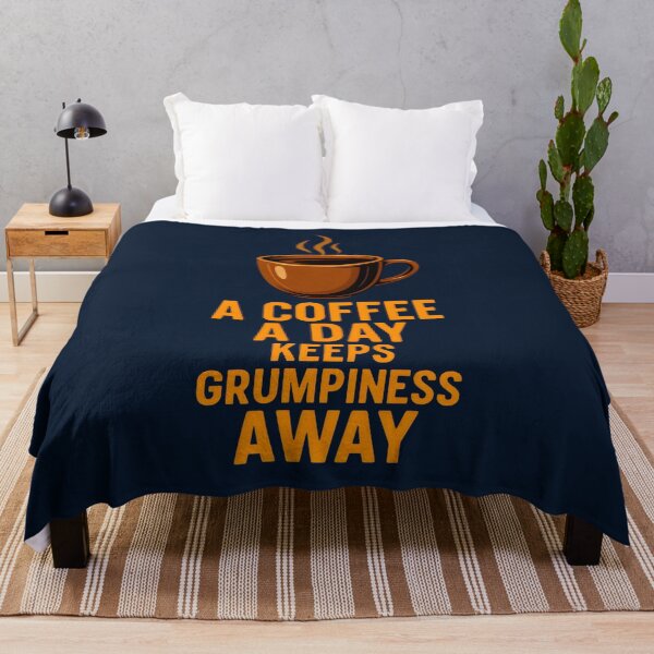 Item preview, A Coffee a Day Keeps Grumpiness Away  designed and sold by DemureArtsy.