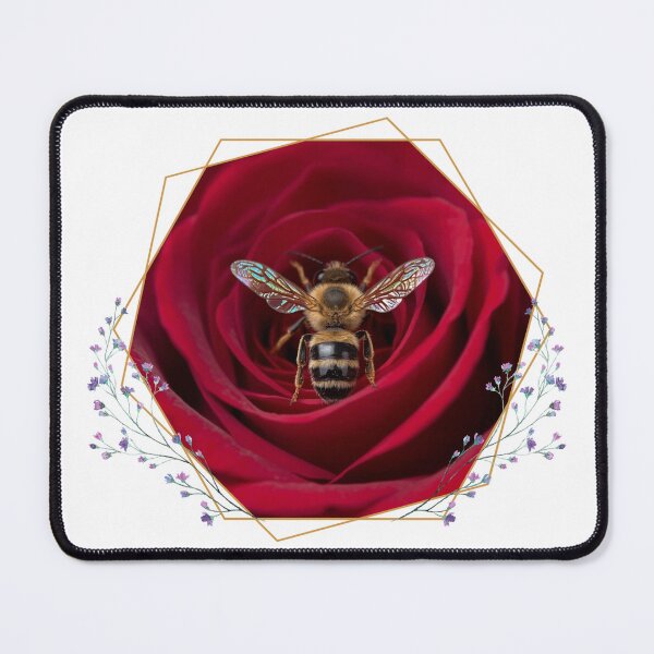Item preview, The beautiful bee's love for the elegant rose designed and sold by Gardenpets.