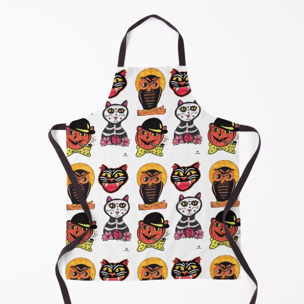 Item preview, Vintage Halloween Cat Pumpkin Owl Fun designed and sold by mytshirtfort.