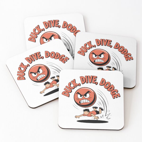 Item preview, Funny Dodgeball Player Gift Duck, Dive, Dodgeball Humor designed and sold by Blok45.