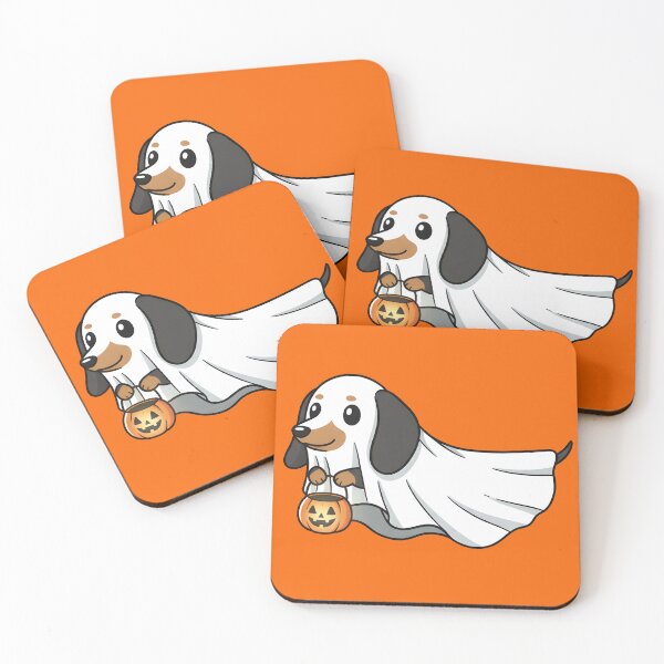 Item preview, Cute Halloween Dachshund Ghost designed and sold by Plotwear.