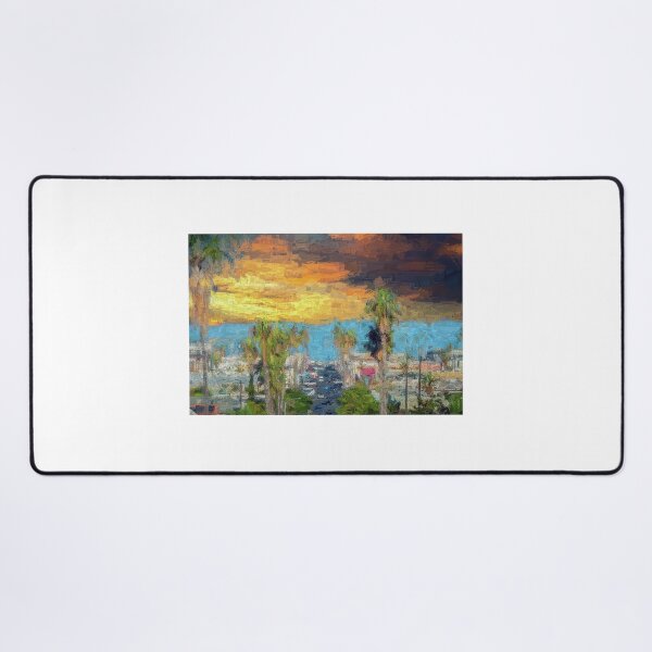 Item preview, A Newport Avenue Sunset Painterly designed and sold by Arinlastyle.