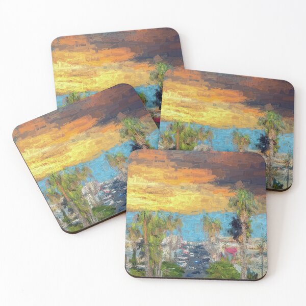 Item preview, A Newport Avenue Sunset Painterly designed and sold by Arinlastyle.