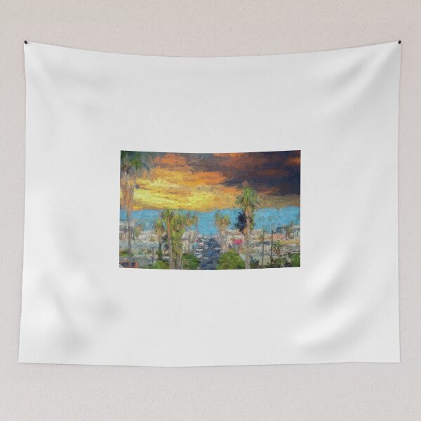 Item preview, A Newport Avenue Sunset Painterly designed and sold by Arinlastyle.