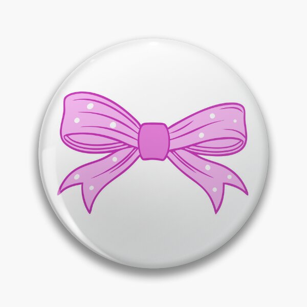 Item preview, Cute Pink Polka Dot Bow Illustration  Kawaii Girly Ribbon Design designed and sold by Swati's Digital Den.