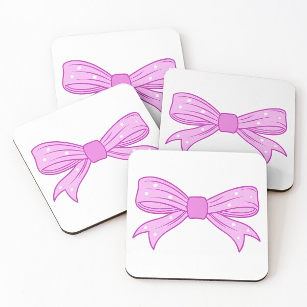 Item preview, Cute Pink Polka Dot Bow Illustration  Kawaii Girly Ribbon Design designed and sold by Swati's Digital Den.