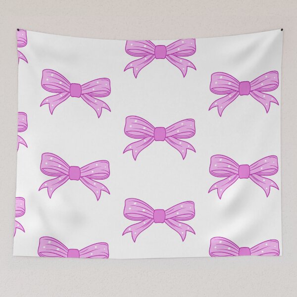 Item preview, Cute Pink Polka Dot Bow Illustration  Kawaii Girly Ribbon Design designed and sold by Swati's Digital Den.