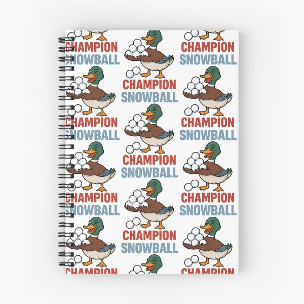 Item preview, Snowball Champion Funny Duck Winter Design designed and sold by TeeTimeTreasure.
