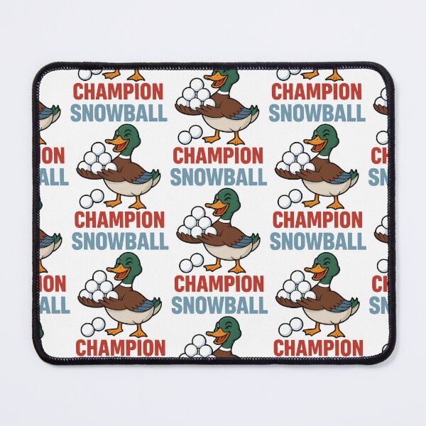 Item preview, Snowball Champion Funny Duck Winter Design designed and sold by TeeTimeTreasure.